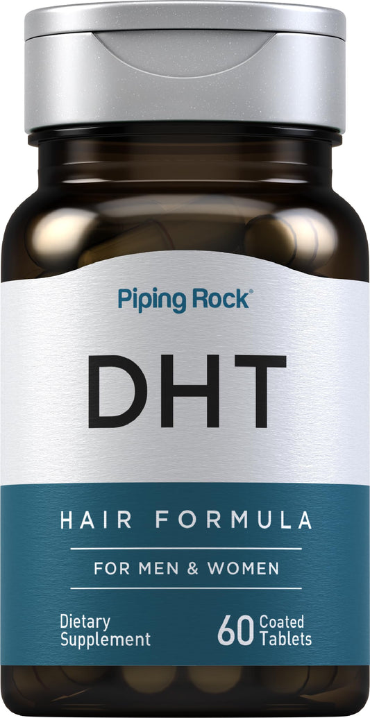 Piping Rock DHT Advanced Hair Formula | 60 Tablets | for Men and Women | Non-GMO, Gluten Free Supplement