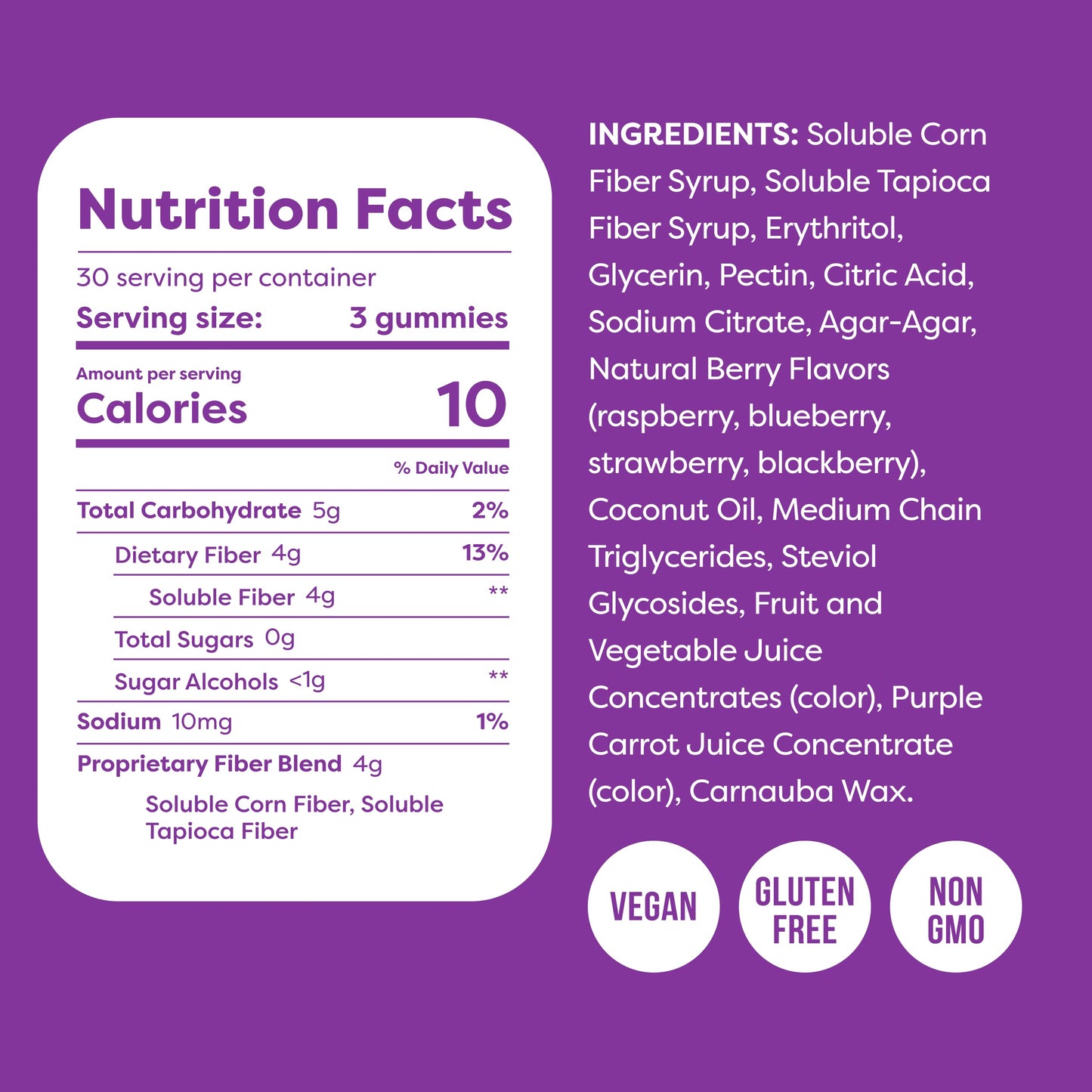 Kiss My Keto Fiber Gummies for Adults Sugar Free - Delicious Berry Flavored Fiber Supplement Gummies for Digestive Health - Prebiotic Fiber Gummies, Gummy Fiber for Adults - 90 Count (1 Pack)