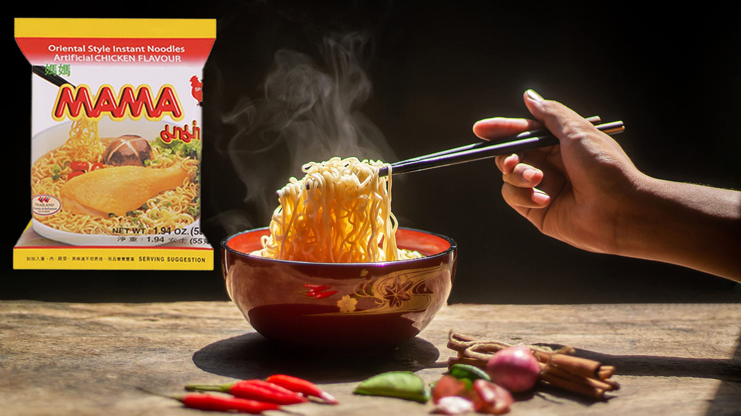 MAMA Oriental Style Instant Noodles Artificial Chicken Flavor 194 Ounce each Pack of 10