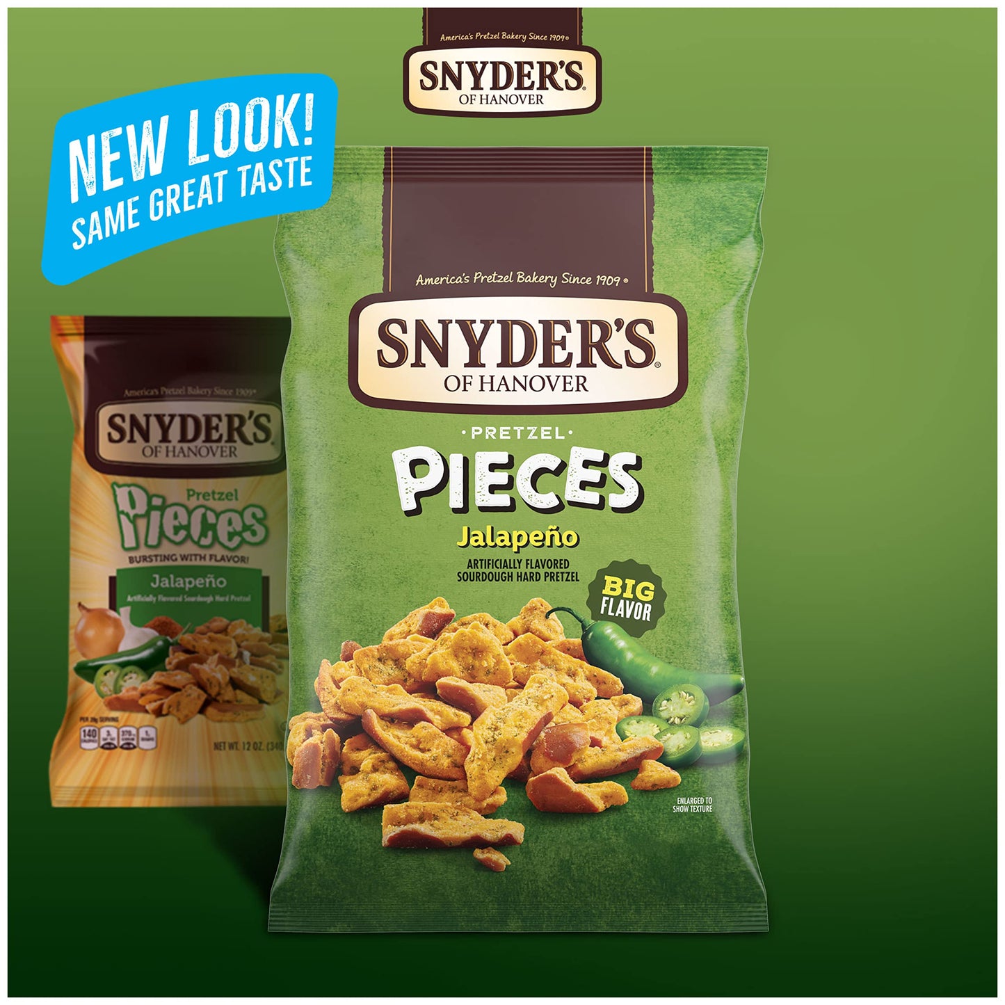 Snyders of Hanover Pretzel Pieces Jalapeno 1125 Oz