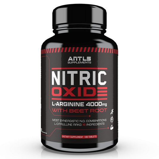 Nitric Oxide Supplement Booster Complex L Arginine 4000mg,L Citrulline, AAKG,Beet Root,Pre Workout Pills,Muscle Bulider,Growth,Pumps,180 Capsules