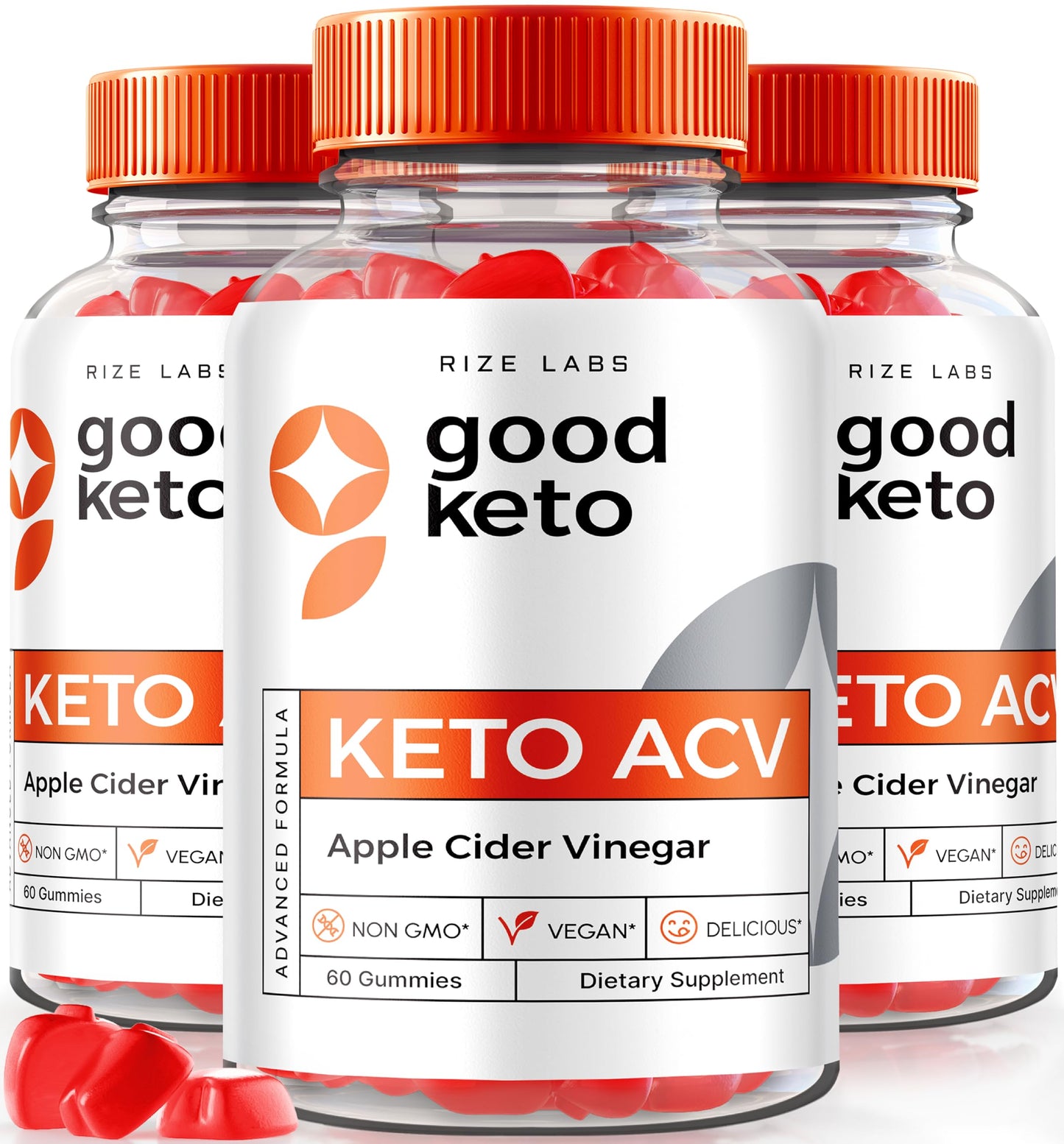 rize labs - Good Keto ACV Gummies for Advanced Weight Loss, All Natural, Premium Formula, Apple Cider Vinegar Supplement (180 Gummies)