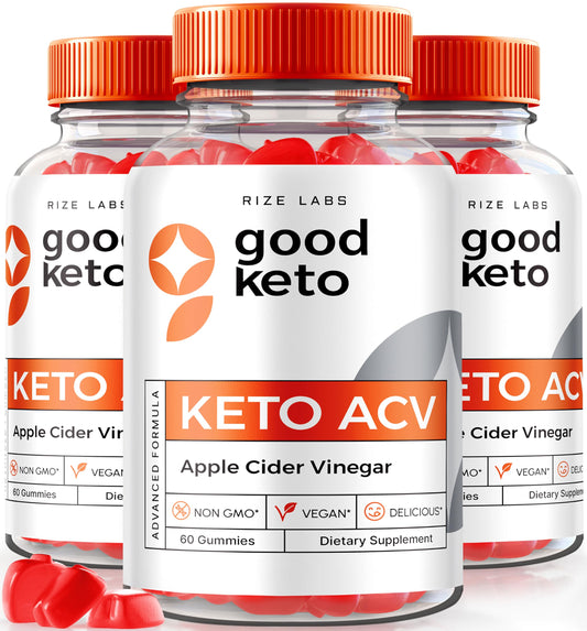 rize labs - Good Keto ACV Gummies for Advanced Weight Loss, All Natural, Premium Formula, Apple Cider Vinegar Supplement (180 Gummies)