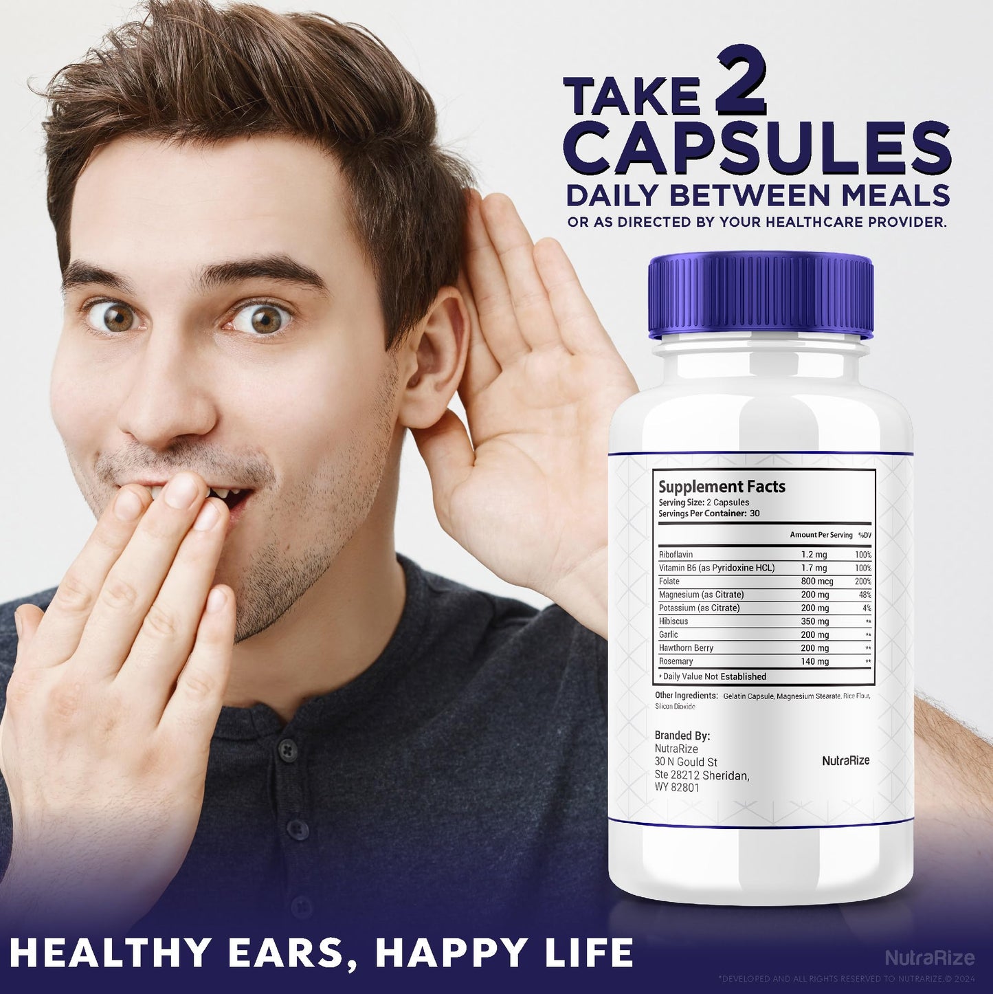 (2 Pack) Audivax - Audi Vax Advanced Max Ear Support, Natural Formula to Promote Inner Ear Health, Audi Vax Maximum Strength for Hearing Health, Official Auditory Pills, Audivax Reviews (120 Capsules)