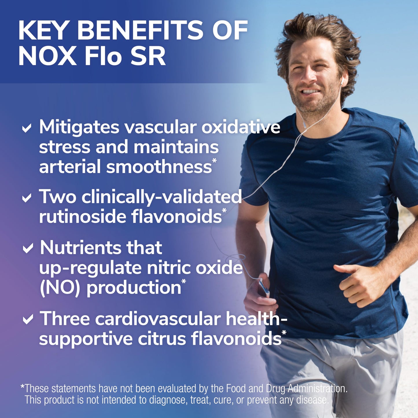 Tesseract NOX Flo SR Nitric Oxide Booster, Vascular Health Supplement, 120 Capsules, Sustained-Release L Citrulline, Coenzyme Q10 & R Lipoic Acid, Circulation & Blood Pressure Support, Hypoallergenic