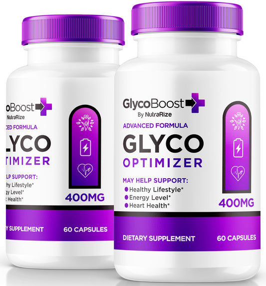 NutraRize (2 Pack) GlycoBoost - Official Glyco Boost Blood Support Formula, All Natural Capsules for Healthy and Stable Levels, GlycoBoost Blood Vessel Cleaner, Glyco Boost Optimizer (120 Capsules)