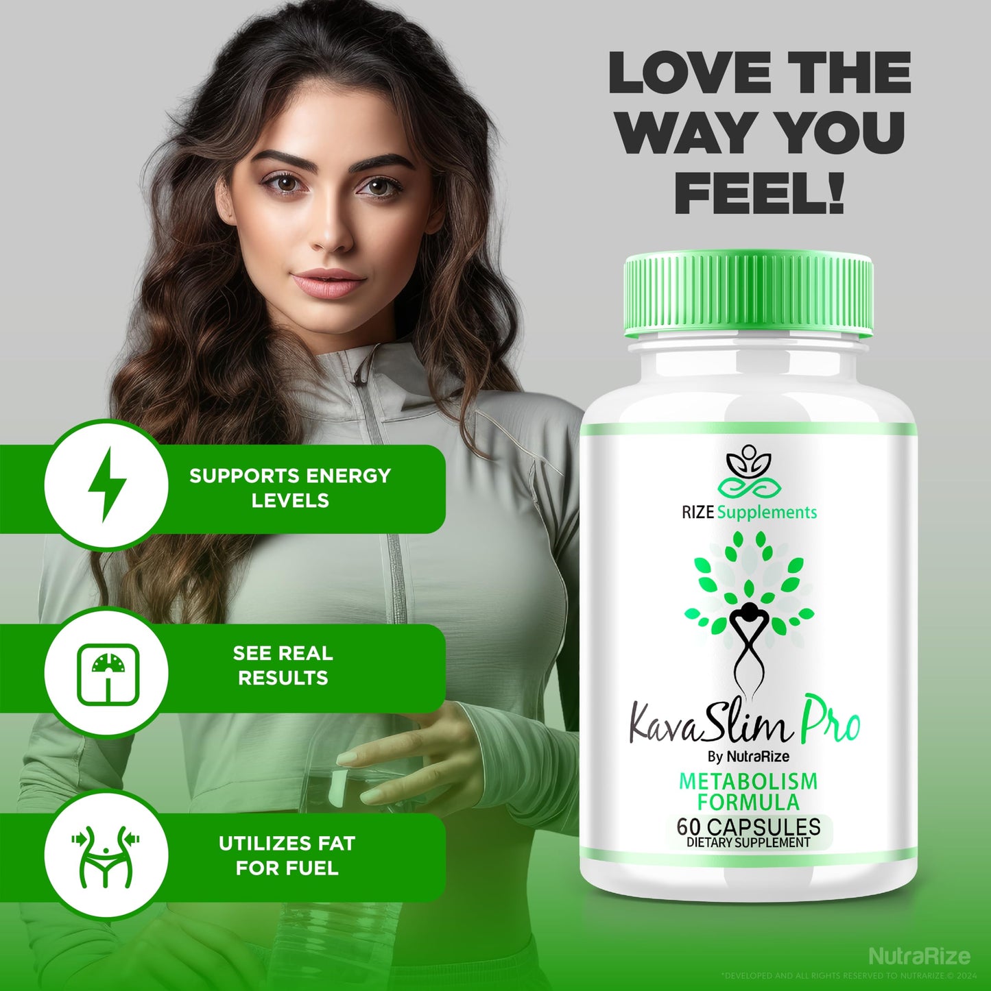 KavaSlim Pro Capsules - KavaSlim Pro for Advanced Weight Loss, All-Natural Pills for Targeting Belly Fat, Kava Slim Pro Maximum Support Pastillas Reviews (60 Capsules)