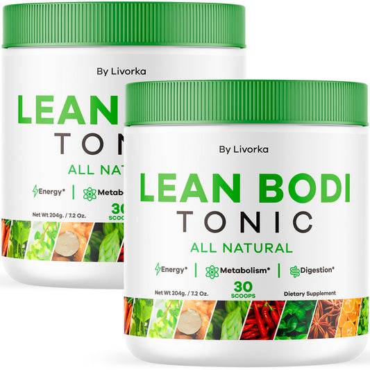 (2 Pack) Lean Body Tonic Powder, Lean Body Tonic, LeanBody Powder, LeanBodyTonic, Lean Body Powder, Lean Body Tonic Powder Advanced Formula, Lean Body Powder All Natural, 60 Servings for 2 Months