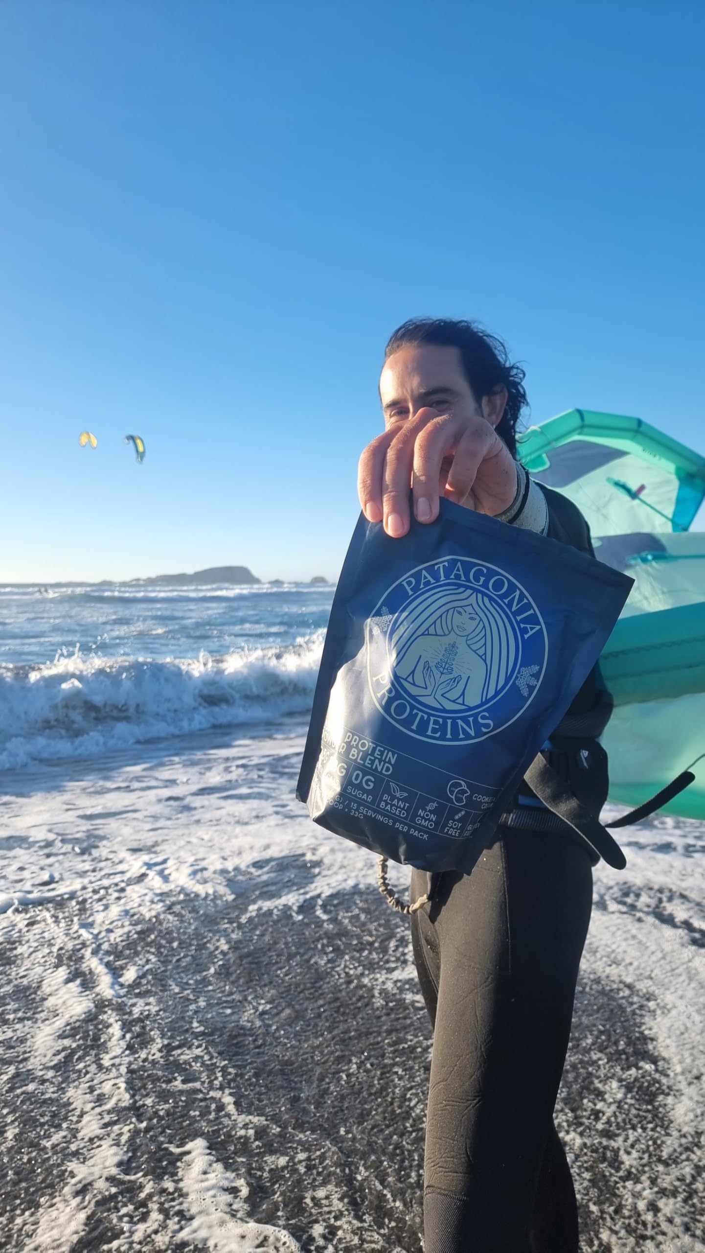 Vegan Protein Harvested in Patagonia, 25g, 110 Cal, 3.8g BCAAs, Plant-Based, Non-GMO, Sugar Free, Soy Free, Gluten Free (Andes Cocoa, 15 Servings)