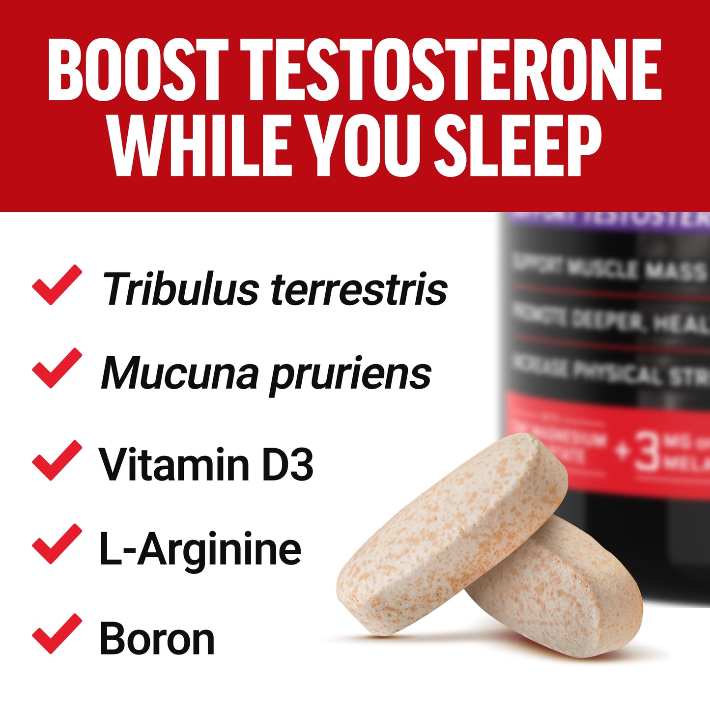 Force Factor Test X180 PM Testosterone Booster for Men, Overnight Testosterone Supplement to Build Muscle, Increase Strength, and Promote Deeper, Healthier Sleep and Recovery, 120 Tablets