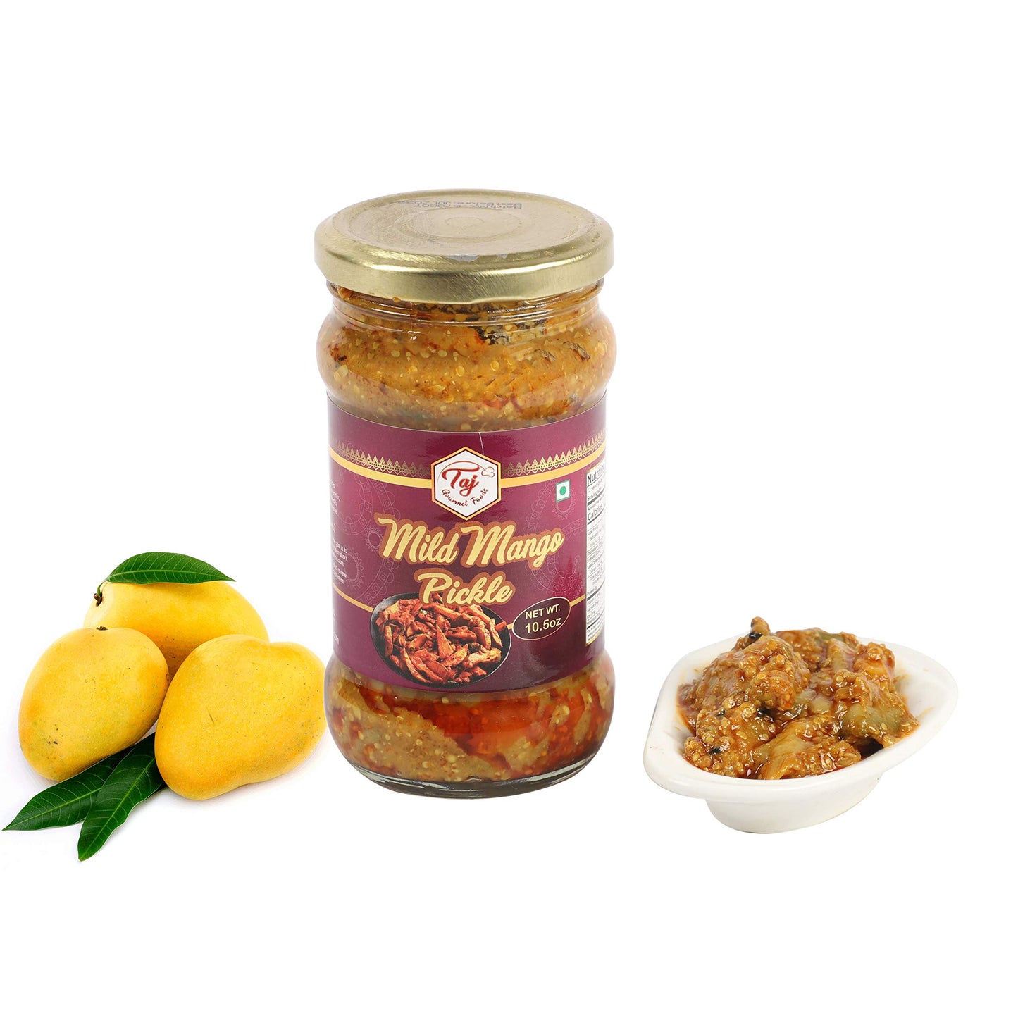 TAJ Gourmet Mild Mango Pickle Mild Mango Achar 300g 105oz