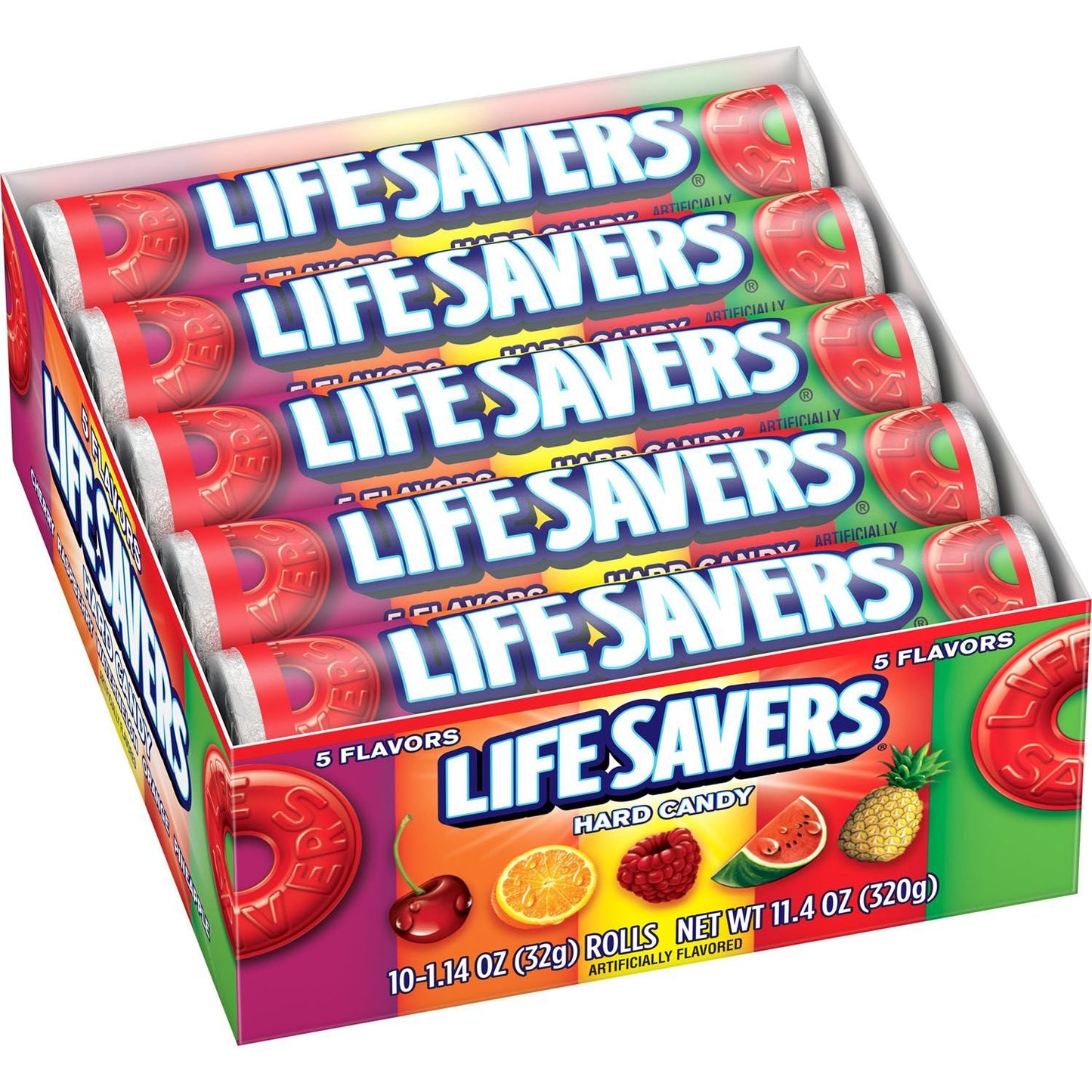 Life Savers Five Flavors Hard Candy 114 Ounce Pack of 2 total 20 count