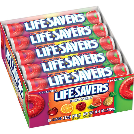 Life Savers Five Flavors Hard Candy 114 Ounce Pack of 2 total 20 count