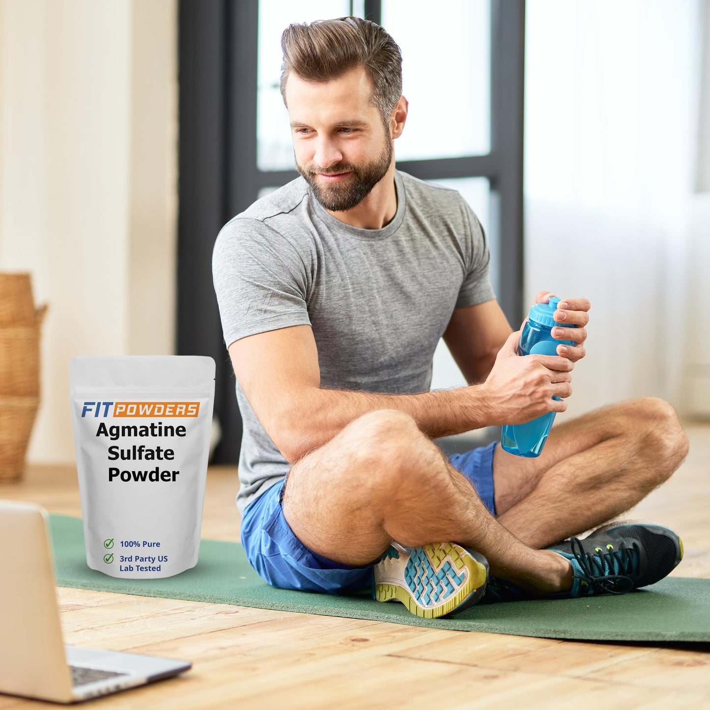 FitPowders Agmatine Sulfate Powder 1 Kilogram (Multiple Sizes) Strength and Pump (Nitric Oxide) 100% Pure Agmatine Powder, Vegan, Gluten-Free