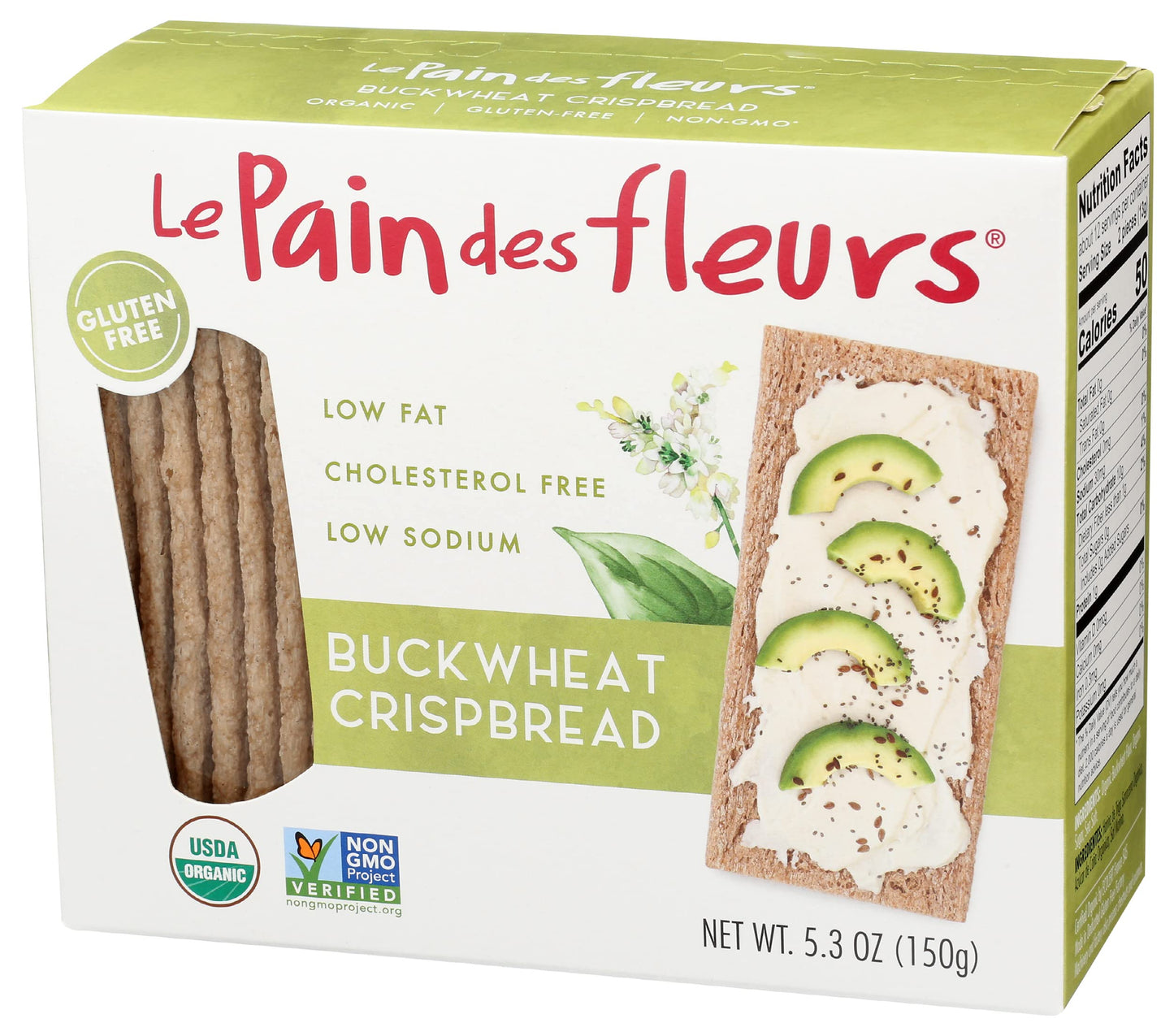 Le Pain des Fleurs Crispbread Buckwheat 53 ounce