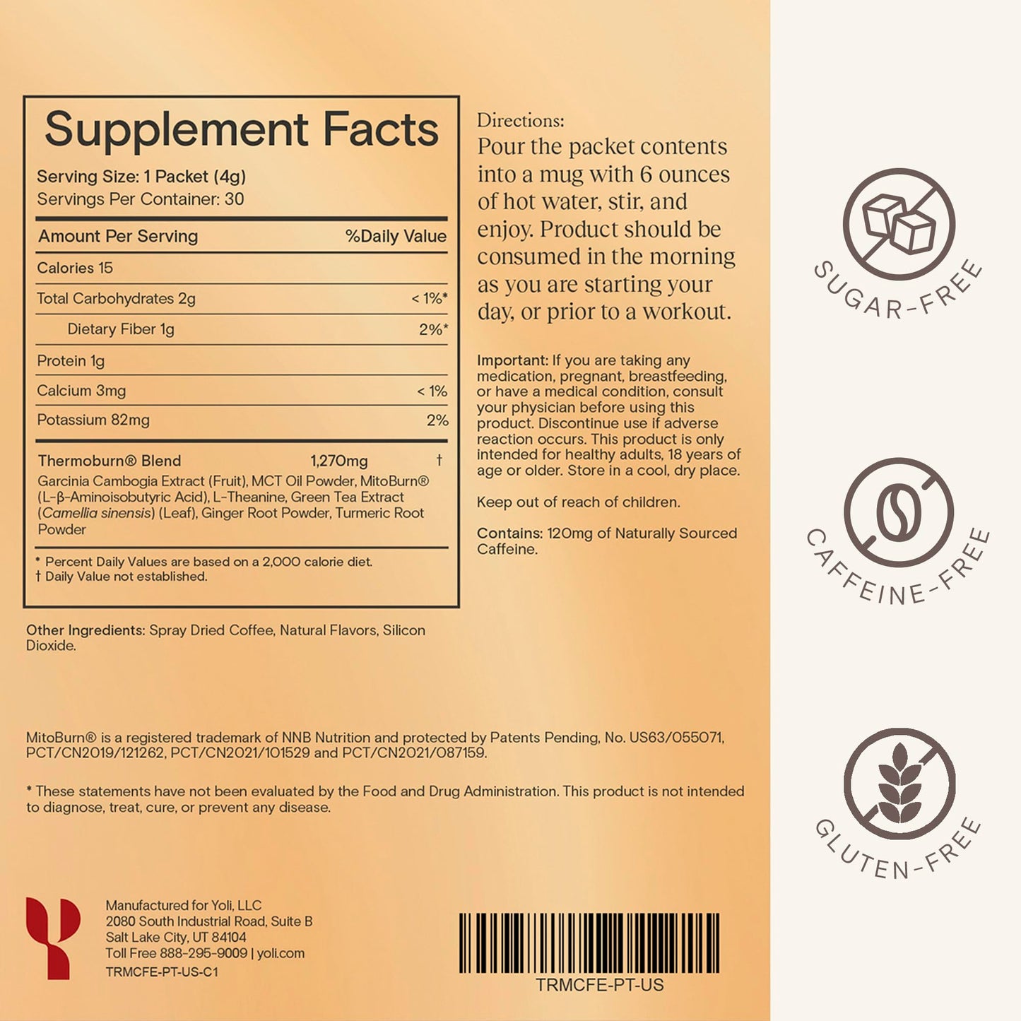 Yoli® CaféTrim - Food Craving Suppressant - Coffee Flavored Powder