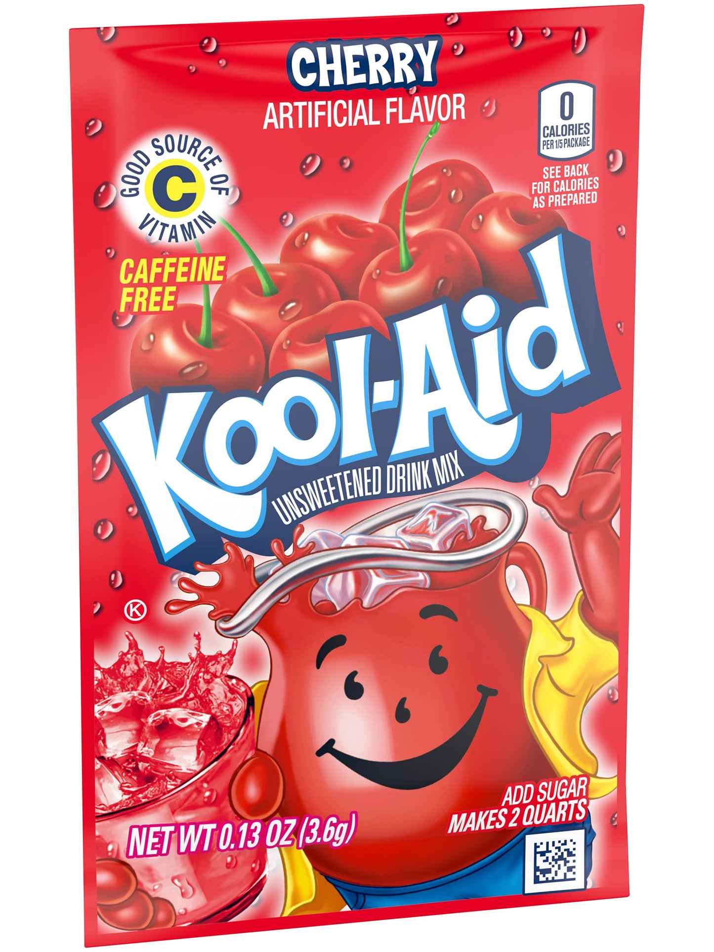 KOOLAID CHERRY Unsweetened Drink Mix 12 Packets