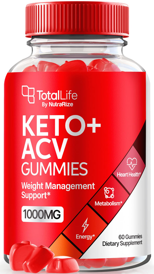 Total Life Keto ACV Gummies, Total Life Keto Advanced ACV Weight Loss Formula, All Natural Apple Cider Vinegar 1000MG, Maximum Strength Keto Support, Keto Vitamins, TotalLife Reviews (60 Gummies)