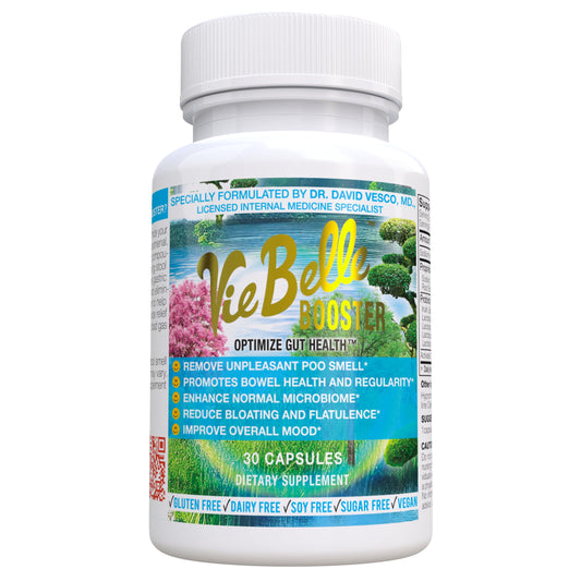 Doctor-Formulated for Optimal Gut Health - All-Natural Ingredients, Promotes Bowel Health, Enhances Microbiome, Reduce Bloating, Remove Unpleasant Poo Odors, Improve Mood - 1 Month Supply/30 Capsules