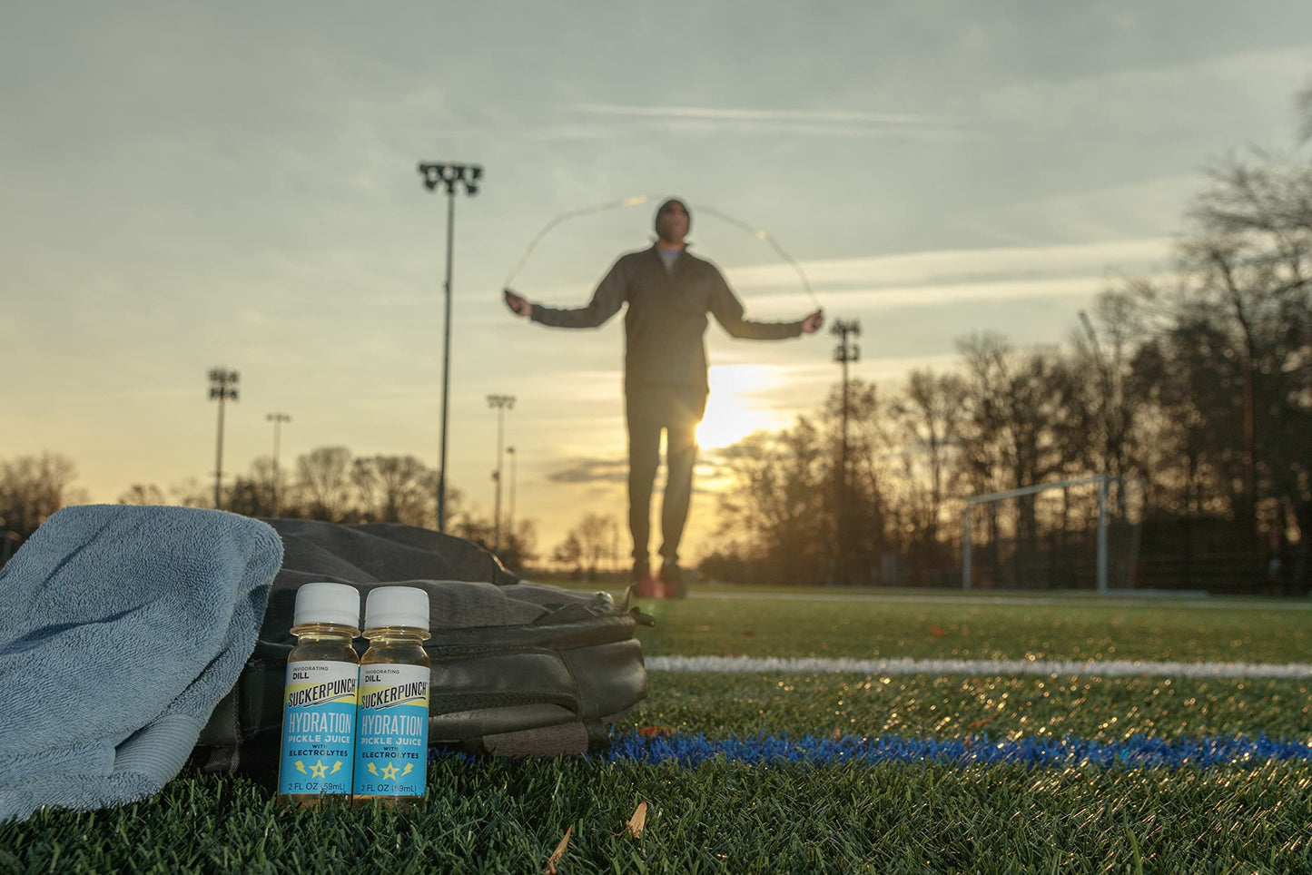 Suckerpunch Hydration Pickle Juice Shot Dill Flavored Gluten Free Post Workout Dill Electrolyte Drink Low Calorie Muscle Cramp Defense Potassium Keto Friendly Low Sugar Non GMO 2 Oz 12 CT