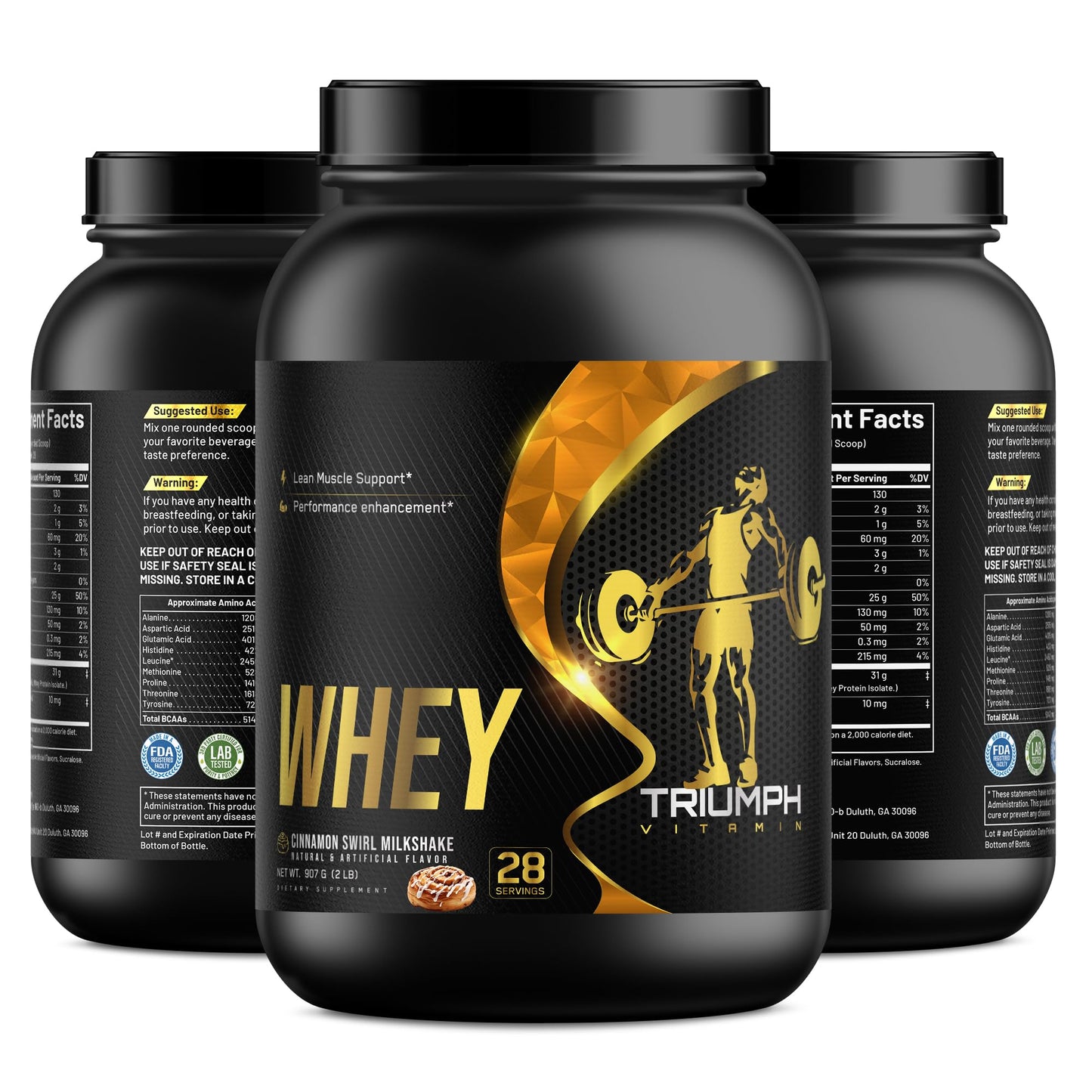 TRIUMPH VITAMIN 2lb Whey Cinnamon Swirl - 28 Servings