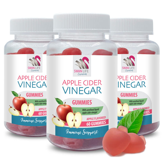 digestive support - APPLE CIDER VINEGAR GUMMIES - Support Healthy Metabolism, energy booster, powerful antioxidant gummies, apple cider vinegar gummies with the mother, 3 Bot, 180 Gummies