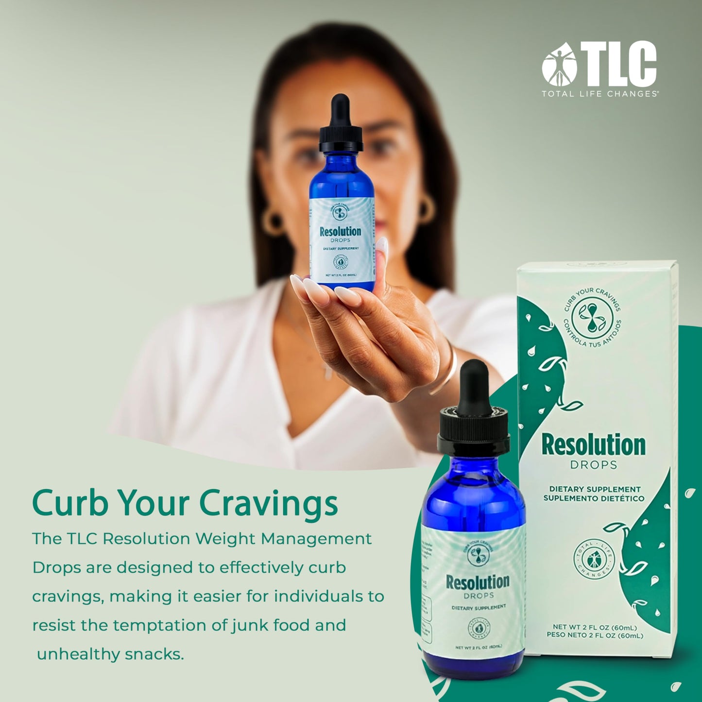IASO Resolution Drops - Craving Control and Wellness, Health Supplement for Balanced Lifestyle and Transformation - 2 fl. oz