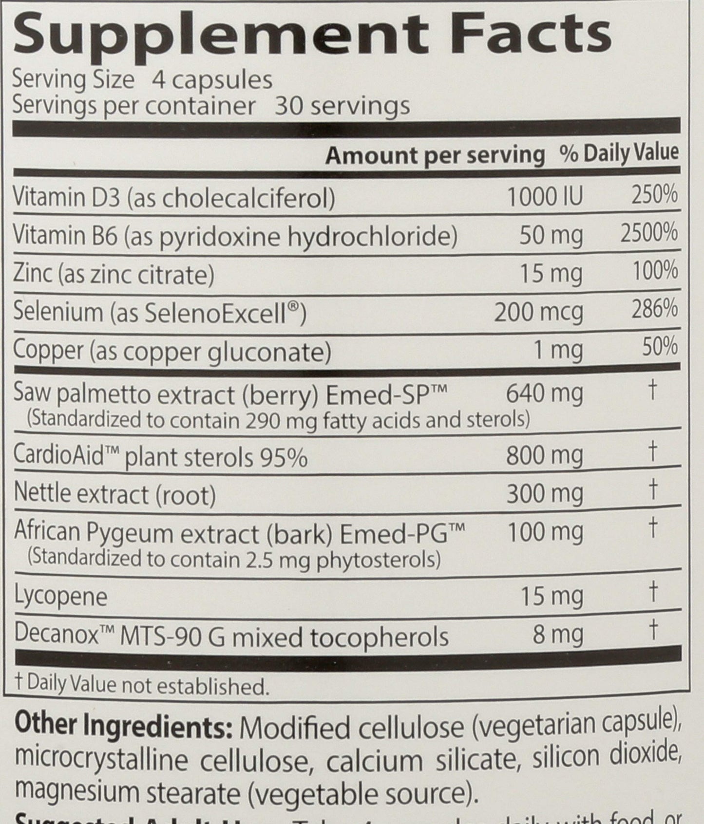 Doctors Best Comprehensive Prostate Formula with SelenoExcell and CardioAid, Supports Prostate Health, Gluten Free, Vegetarian 120 Veggie Caps