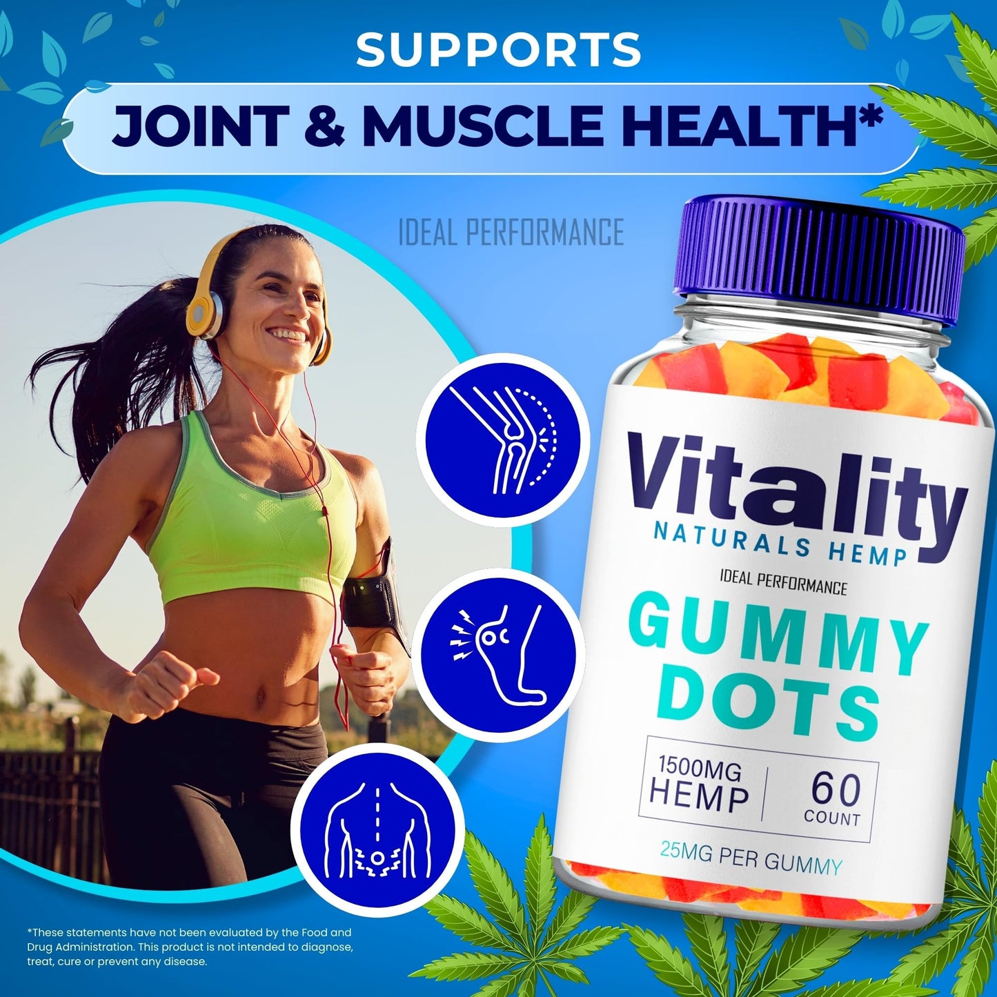 Vitality Gummy Dots Hemp Gummies with Hemp Seeds Organic Extract, Vitality Gummy - Extra Strength Health and Wellness Support, VitalityGummyDots Advanced with Hemp Oil, Vitality Reviews (2 Pack)