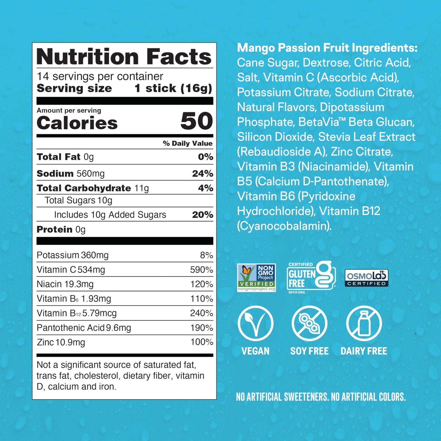 Liquid I.V.® Hydration Multiplier +Immune Support - Mango Passionfruit | Electrolyte Powder Drink Mix | 3 Pack (42 Servings)