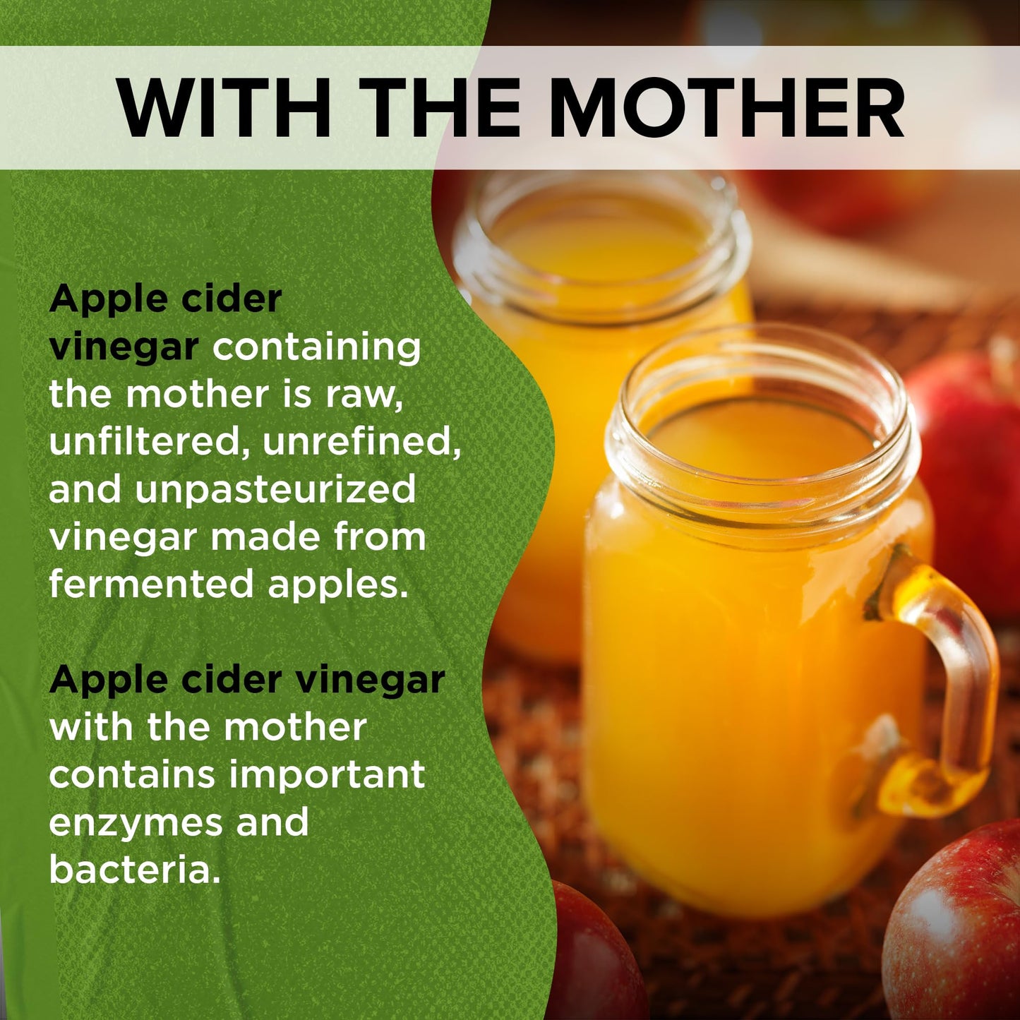 Apple Cider Vinegar Supplement 240 Tablets Made with The Mother Non-GMO Vegan Friendly Gluten Free Made in The USA (240)