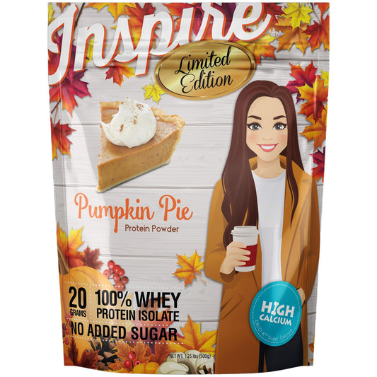 Bariatric Eating Inspire Pumpkin Pie 20g Whey Protein Isolate Powder with Calcium