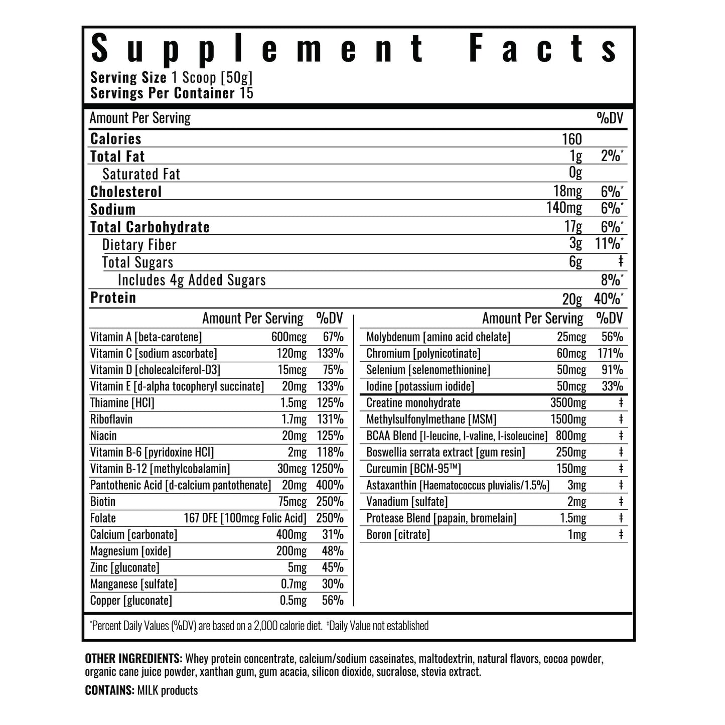 Wilderness Athlete - Brute Strength BCAA Post Workout | BCAA Creatine Workout Powder - Premium Post Workout Recovery Drink | 15 Serving Tub (Apple Pie)