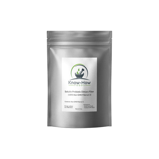 Know-How Foods Prebiotic Dietary Fiber (Non-GMO) Made 100% with Fibersol-2: 12 oz Pouch
