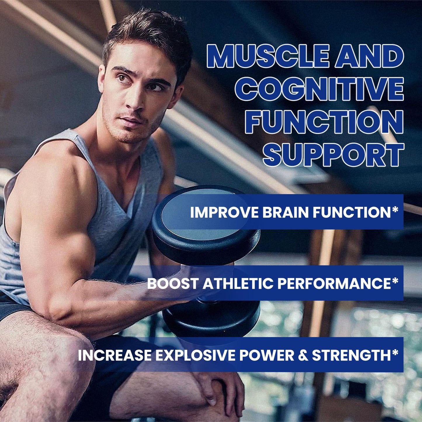 Creatine Monohydrate Gummies for Men & Women, Chewables Creatine Monohydrate with Vitamin B12 for Muscle Growth & Recovery-Vegan, Mixed Berry Flavor, 60 Gummies