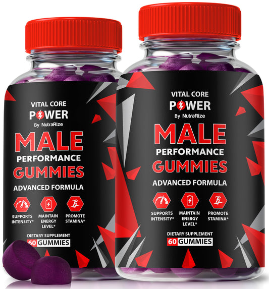 (2 Pack) Vital Core Power Male Gummies, Official Vital Core Power, VitalCorePower ME for Men, All-Natural Formula to Support Peak Performance, Energy and Overall Health, Premium Gomitas (120 Gummies)