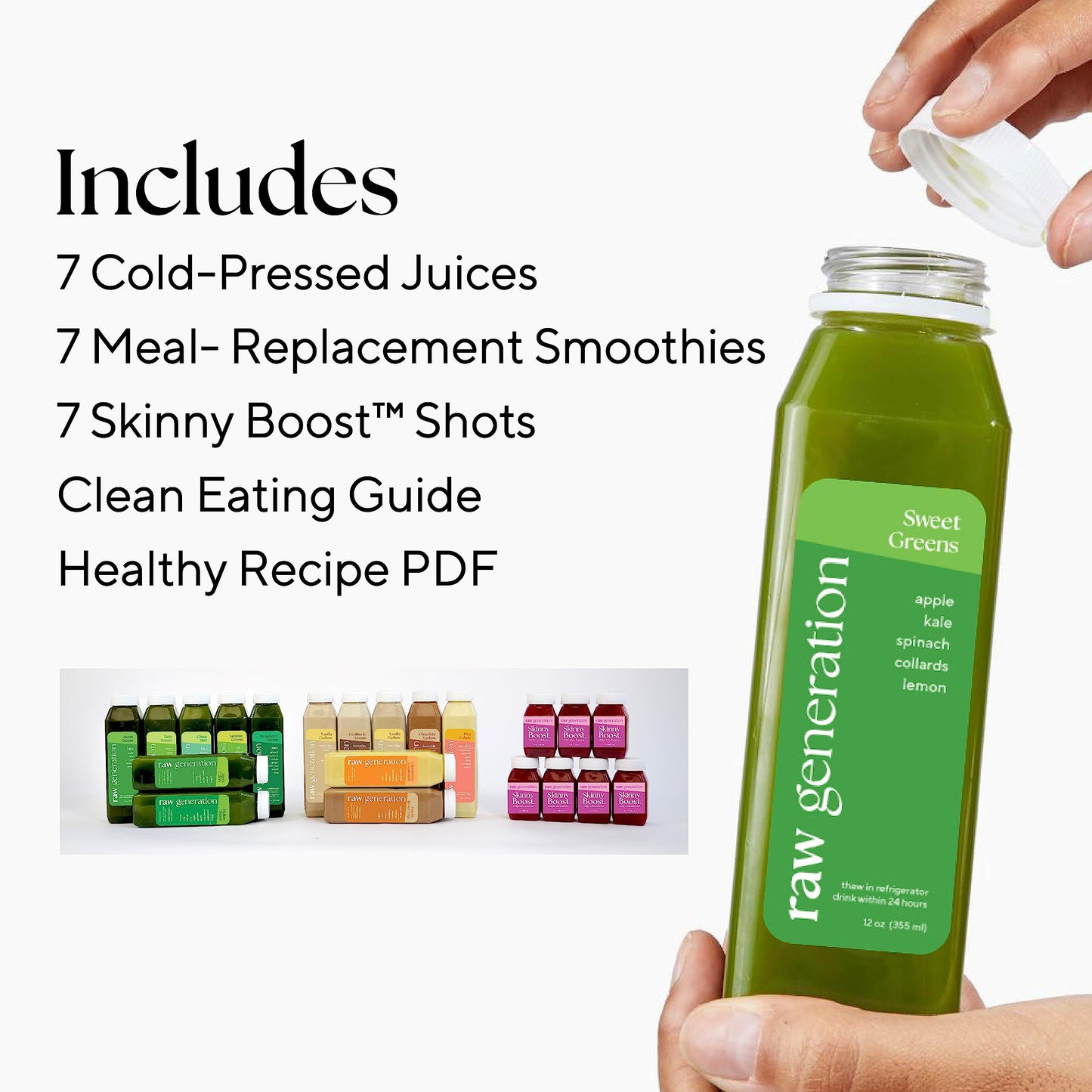 Raw Generation 7-Day Maintenance Program - Post-Cleanse Weight Management System | Natural Gut Detox | Sustainable Support of Cleanse Results | Improve Digestion & Eliminate Bloating