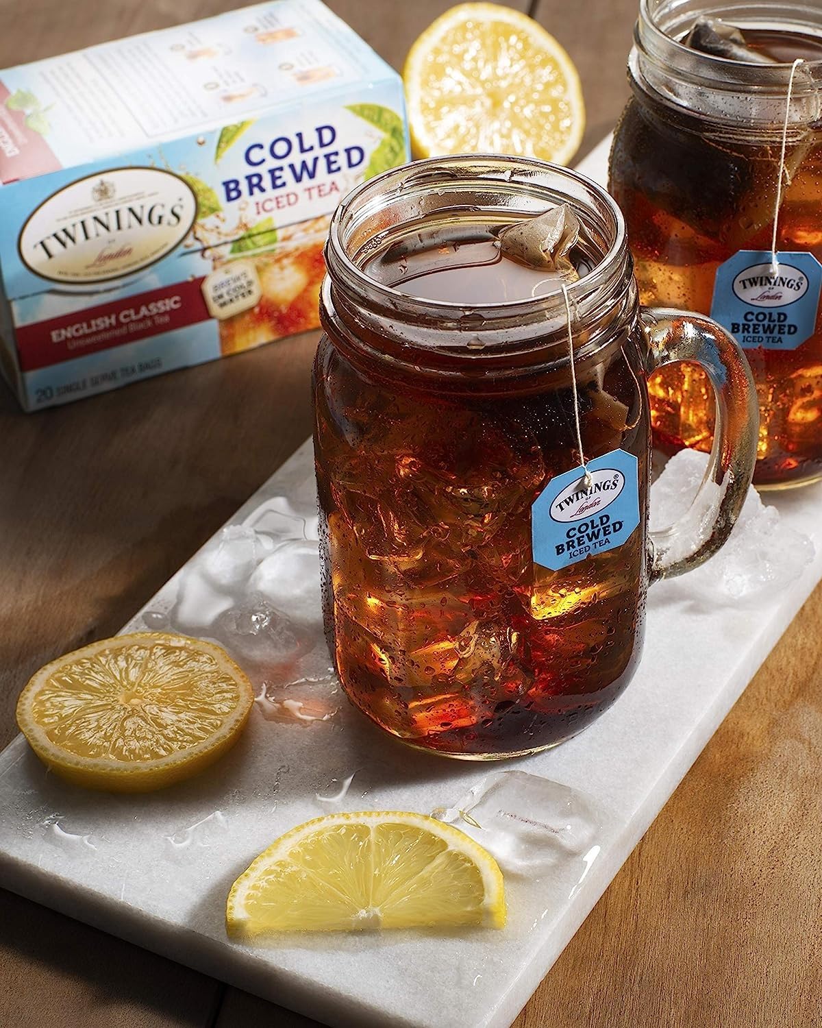Twinings English Classic Cold Brewed Iced Tea Bags 20 Count Pack of 6