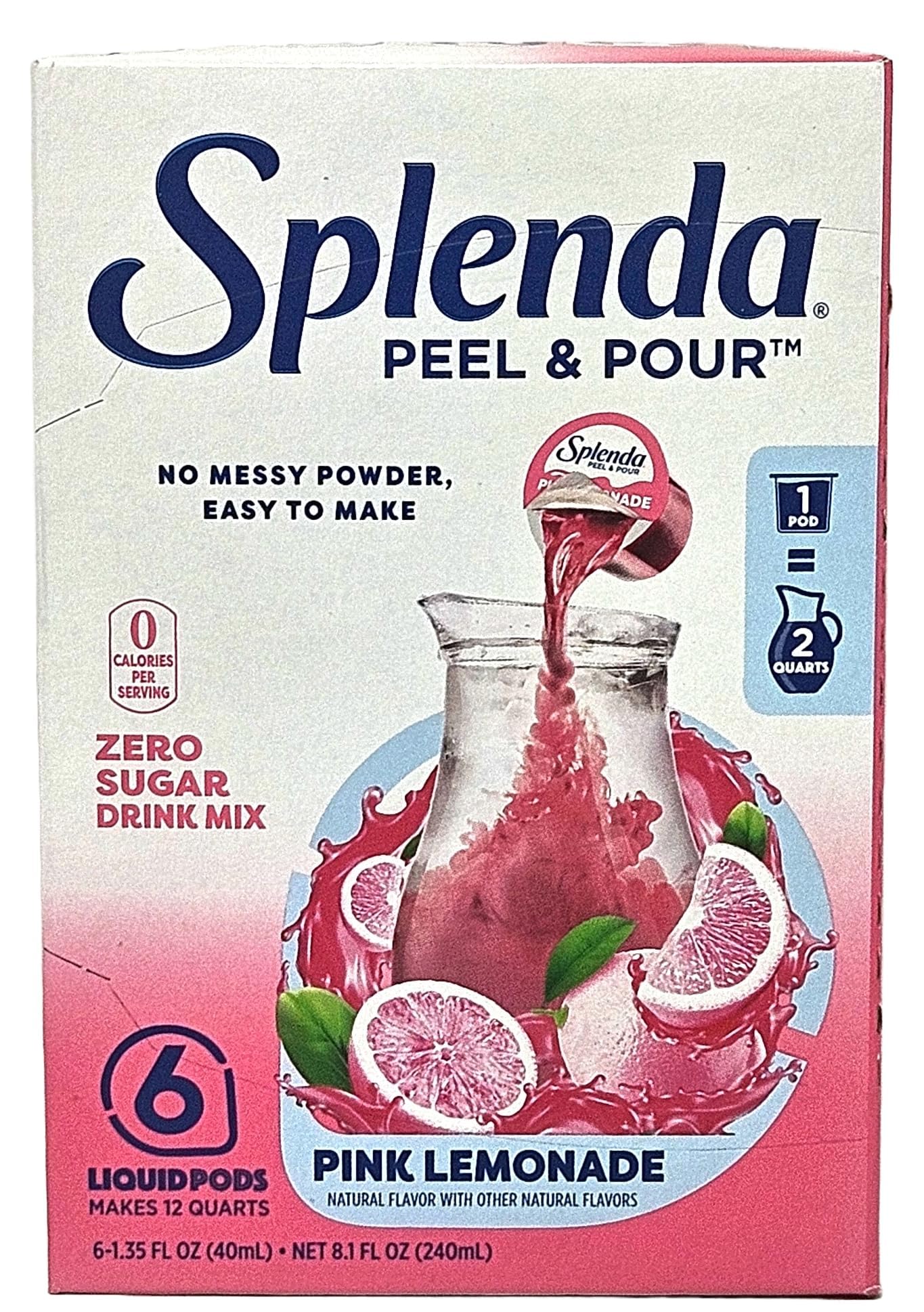 Peel and Pour Pink Lemonade and Peach Mango Drink Mix Bundle Pack of 2  Includes Exclusive Phoenix Rose Fridge Sticker