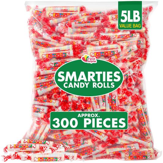 Smarties Candy  5 Pounds  Parade Candy  Bulk Candy Individually Wrapped  Original Flavor  Red Bulk Candy for Pinata