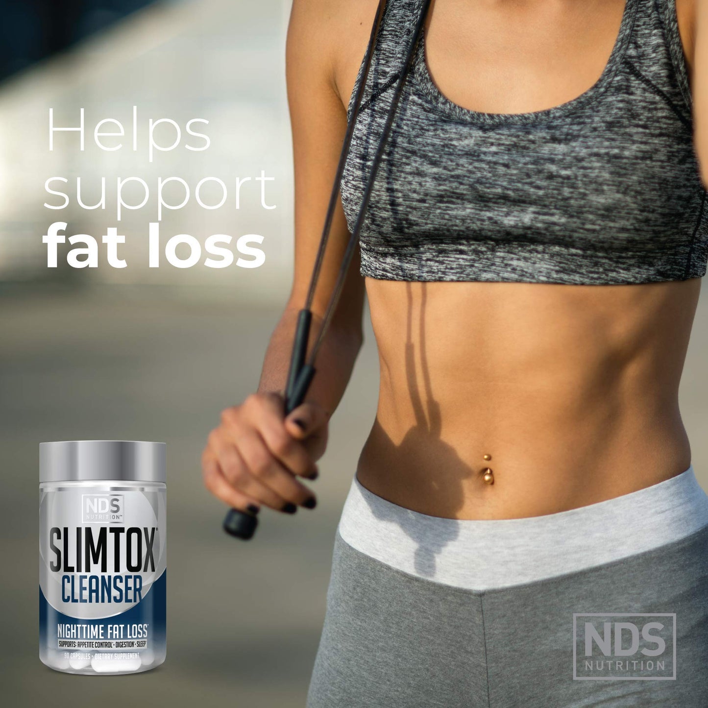 Slim-Tox NDS Nutrition Maximum Fat Loss Support Through Appetite Control, Restful Sleep, Digestive Health - CLA, Chamomile, Safflower Oil - Stimulant Free Dietary Supplement - 90 Capsules …