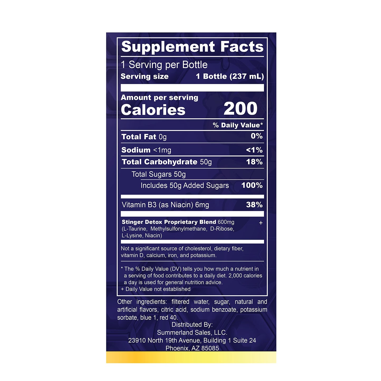 Stinger Detox Buzz 5X Extra Strength Drink - Grape Flavor - 8 FL OZ - 2 Pack