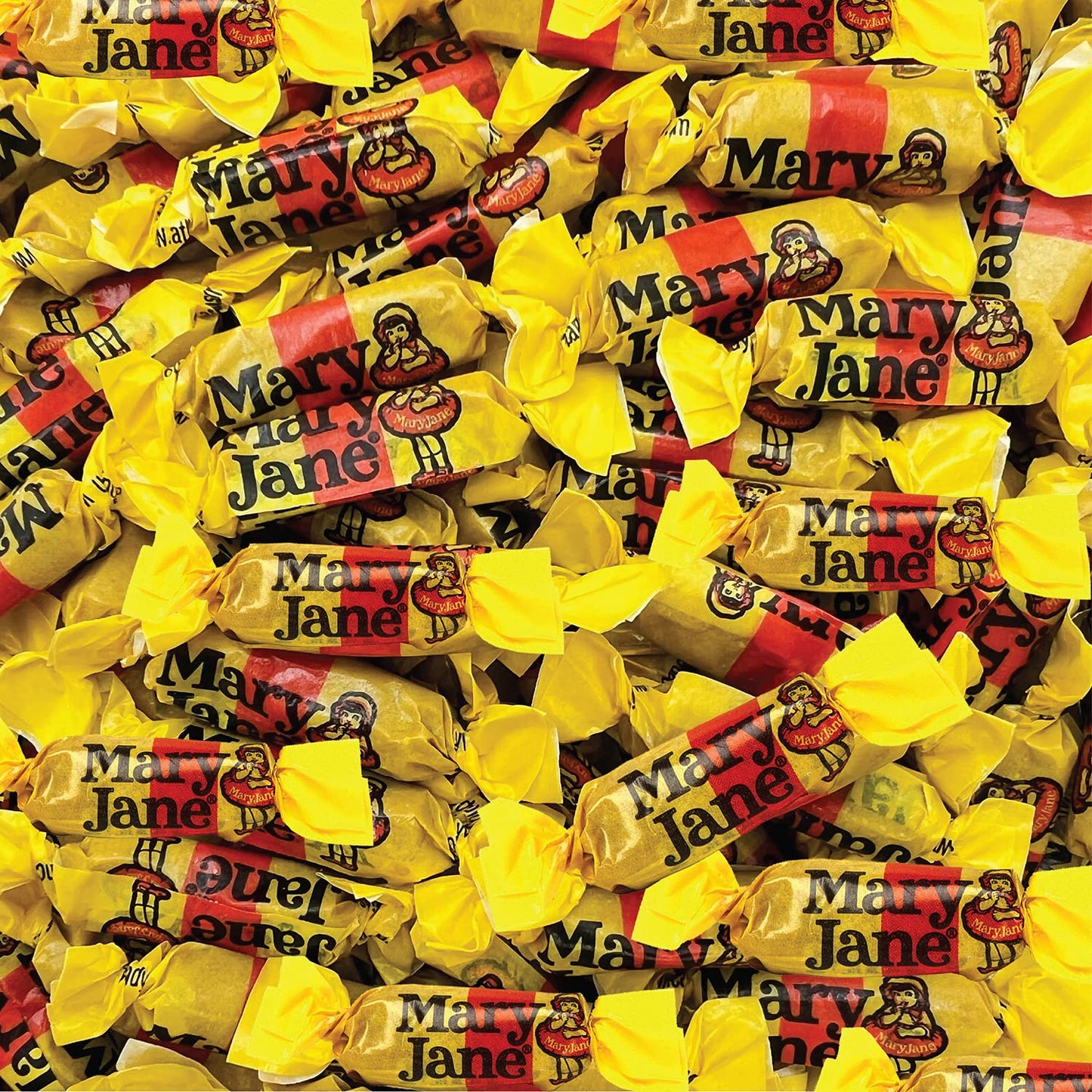Mary Jane Taffy Candy  Bulk Pack 2 Pounds About 240 Count  Retro Sweets