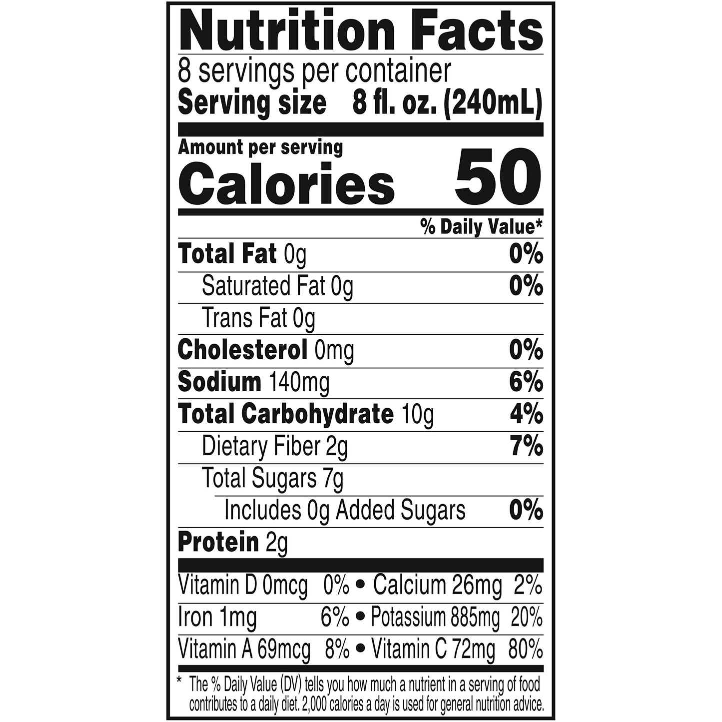 Campbells Low Sodium 100 Tomato Juice 64 fl oz Bottle