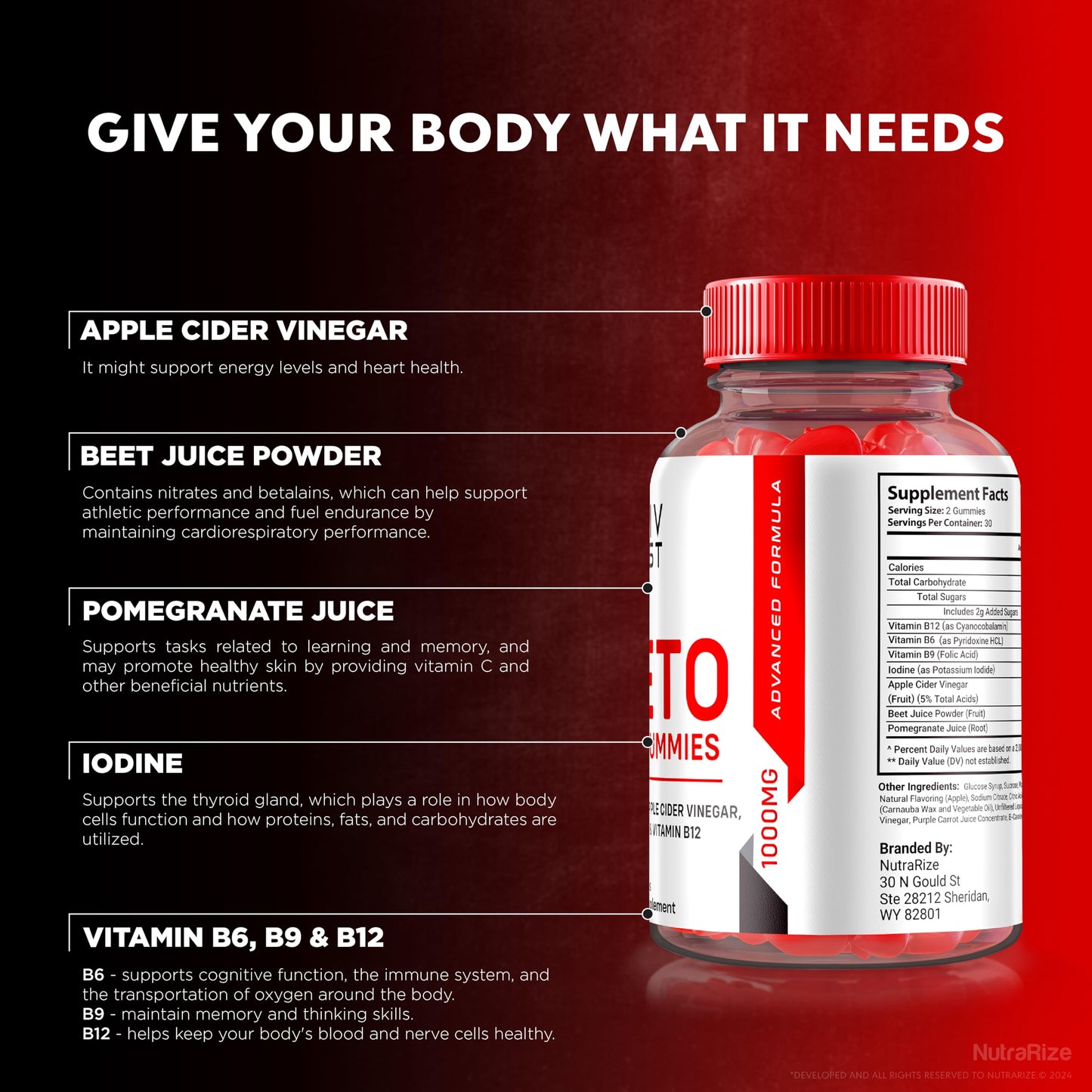 NutraRize Activ Boost Keto ACV Gummies - Keto Supplement for Advanced Weight Loss, Maximum Strength, Gomitas Reviews (60 Gummies)