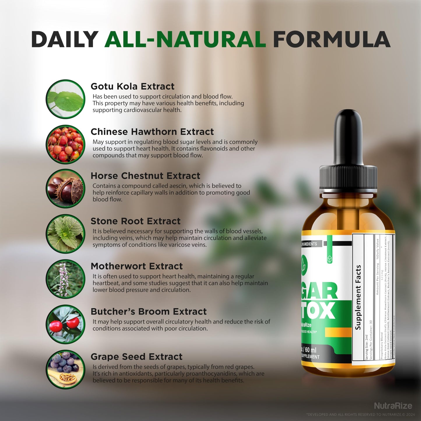 NutraRize Sugar Detox, SugarDetox Drops, 21-Day Sugar Detox Challenge, All-Natural Liquid Cleanse for Beginners, Premium Blood Formula Gotas Reviews (30 Servings)