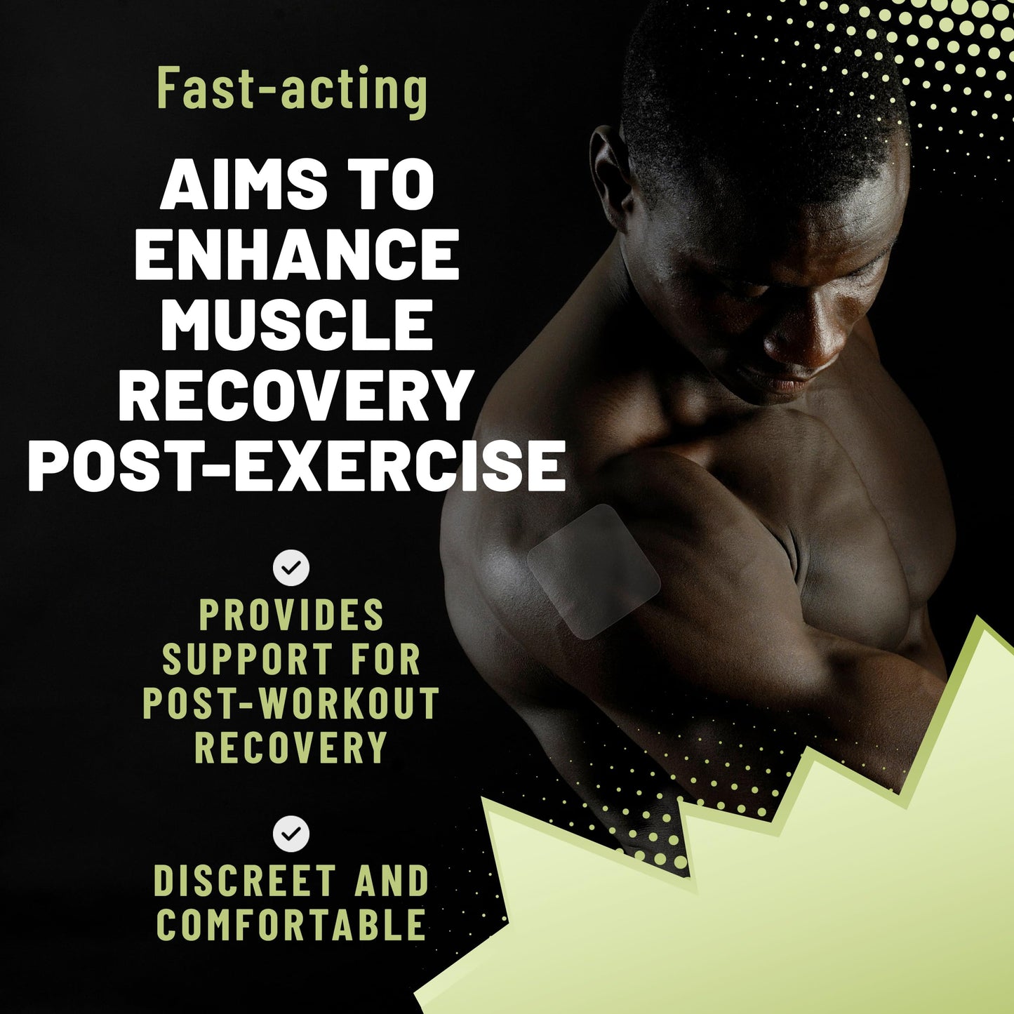 TOLEVITA Post Workout Muscle Recovery Patches with Vitamin C - 36 Patches for Active Lifestyle Support, Helps Soothe and Refresh After Exercise, Convenient and Easy-to-Use for Men and Women