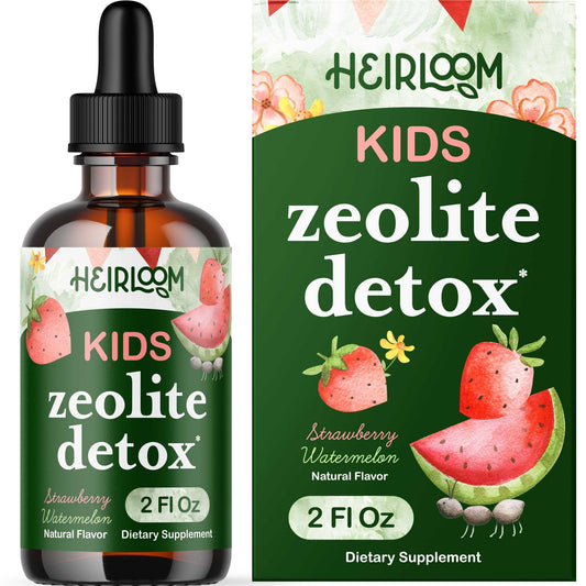 Zeolite for Kids | Zeolite Clinoptilolite | Methyl Vitamin B12, C and D3 for added Energy, Immune, and Clarity | 2 oz drops (60 Servings) | Digestive Support | No Preservatives, Vegan, Non-GMO