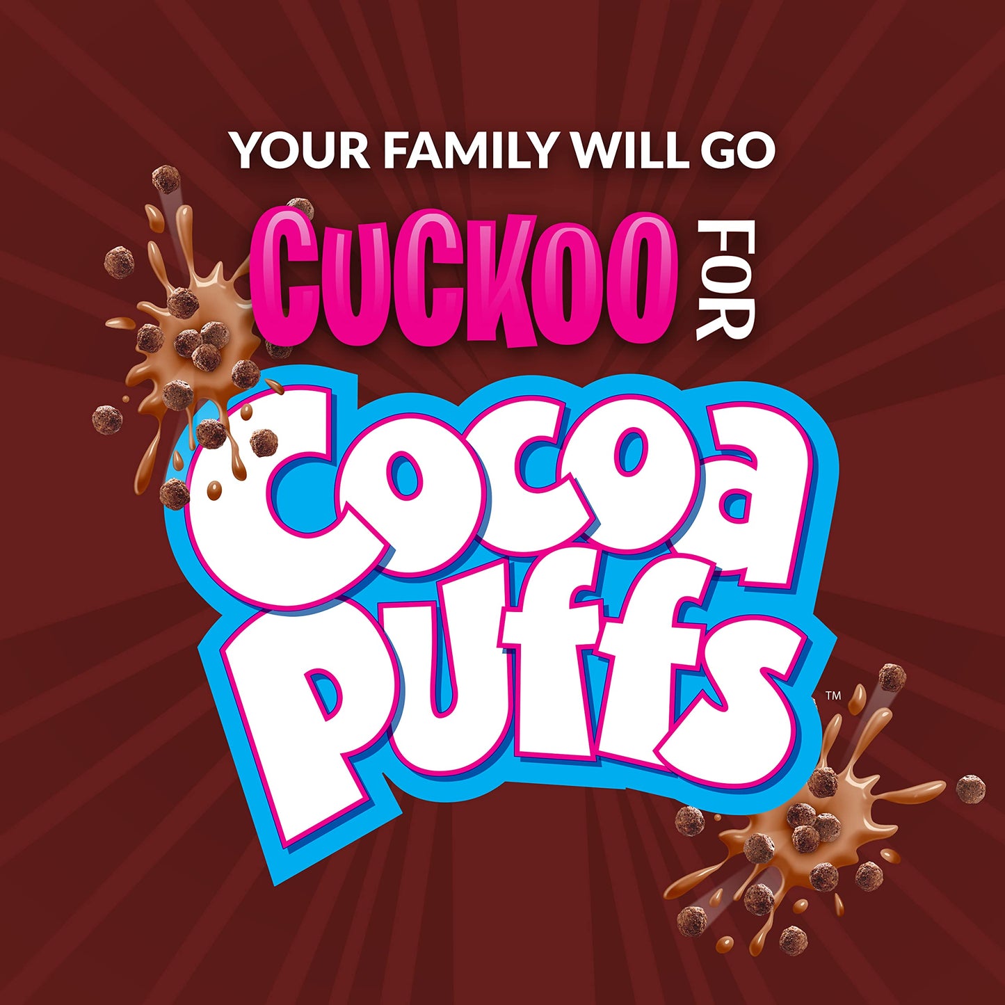 Cocoa Puffs Chocolate Breakfast Cereal Whole Grains 152 oz Pack of 10
