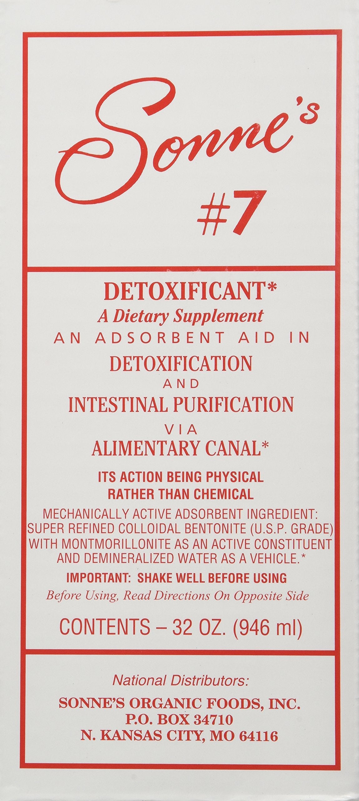 Sonne's Detoxification No 7, 32 Fluid Ounce